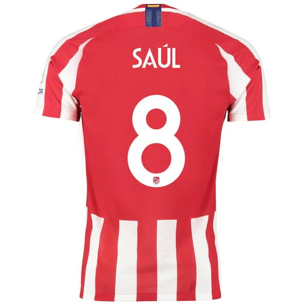 Tailandia Camiseta Atlético de Madrid NO.8 Saúl 1ª Kit 2019 2020 Rojo